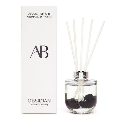 Aromabotanical Crystal 200ml Diffuser Obsidian
