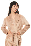 Gingerlilly Colette Plush Robe Biscuit