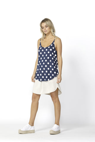 Betty Basics San Diego Two Way Cami Navy/White - Total Woman Total Home