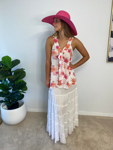 Holiday Castro Skirt White