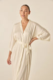 Gingerlilly Henrietta Satin Robe Ivory