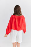 Holiday Seaside Cotton Top Scarlet