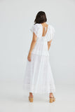 Talisman Poppy Dress White
