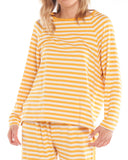 Betty Basics Mellow Pyjama Set Mustard Stripe