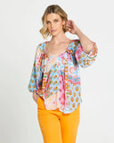 Fate + Becker Wonderwall Boho Top Patchwork
