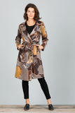 Brave + True Safari Trench Coat Abstract - Total Woman Total Home