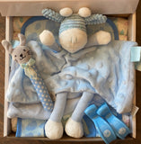 Baby Giraffe Gift Box Blue