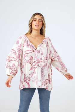 Talisman Aquarius Top Red Bird Of White