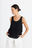 Brave + True Miles Away Top Black