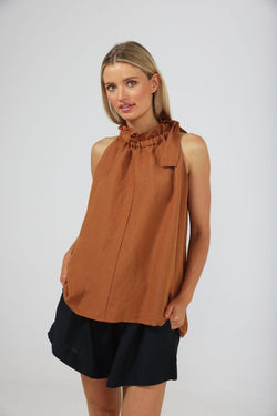 The Shanty Corporation Lucia Top Tan