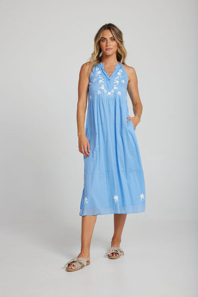 Holiday Summer Fling Dress Marina Blue