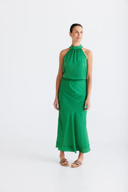 Brave + True Carrington Skirt Emerald