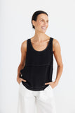 Brave + True Miles Away Top Black