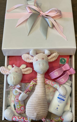 Baby Giraffe Toy Gift Box Pink