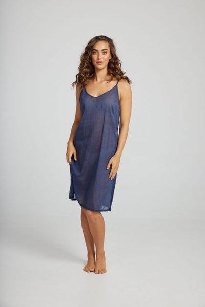 Holiday Vacation Slip Navy