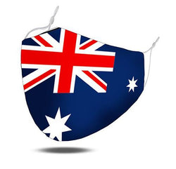Face Mask Australian Flag with PM 2.5 Filters