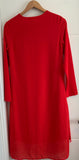 Chateau split dress Red - Total Woman Total Home