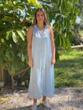 Brave + True Rendezvous Dress Pond Blue Silky