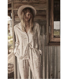 Gingerlilly Ebony Biscuit Animal Print Pj Set