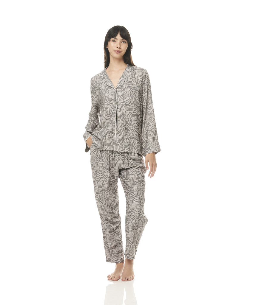 Gingerlilly Flavia Grey Animal Print Pj Set – Total Woman Total Home