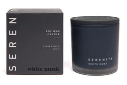 Serenity Coloured Core 300g Candle White Musk
