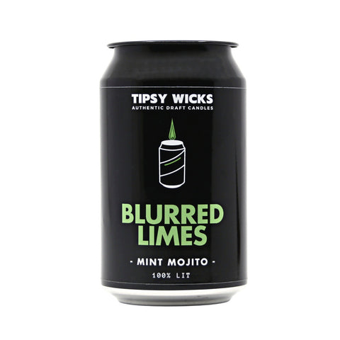 Tipsy Wicks Alcohol Scented Candles 300g Blurred Limes