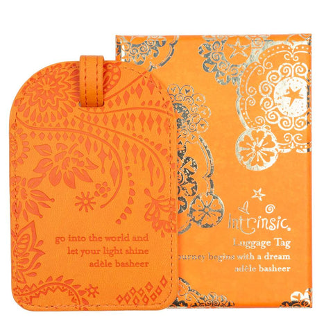 Intrinsic Luggage Tag Sunrise Orange - Total Woman Total Home