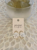 Holiday Sophie Earrings White