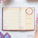 Intrinsic Diary + Planner 2024 Violet Purple “The Year to Rise Strong”