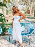 Daisy Says Rio Strapless Jumpsuit Blue
