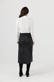 Brave + True Matrix Midi Skirt Black Wash
