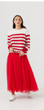 Brave + True Liberty Stripe Knit Red + White