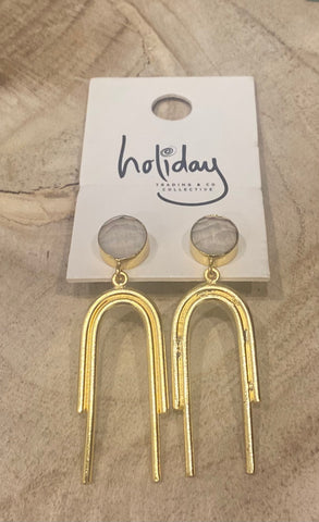 Holiday Mia Earring Clear