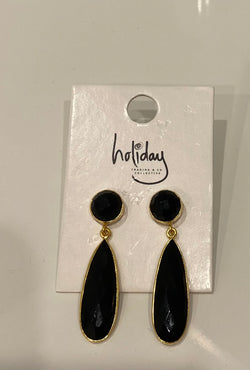 Holiday Krissy Earrings Black