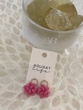 Holiday Sophie Earrings Hot Pink