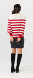 Brave + True Liberty Stripe Knit Red + White