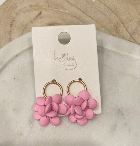 Holiday Sophie Earrings Pink